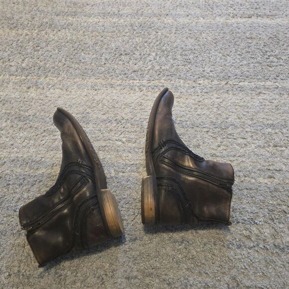 Bed Stu Boots Mens Size 12 Brown Leather Ankle Side Zip  Distressed main image 11